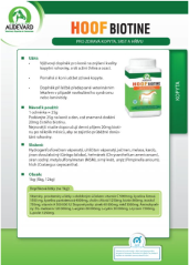 HOOF BIOTINE - pro zdravá kopta, srst a hřívu, 1 kg - EXP. 9/2026
