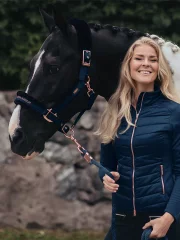 Halfter mit Leine Equestrian Stockholm Monaco Blau