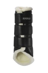 Kamaše zadní Acavallo Eco Wool/Eco Leather