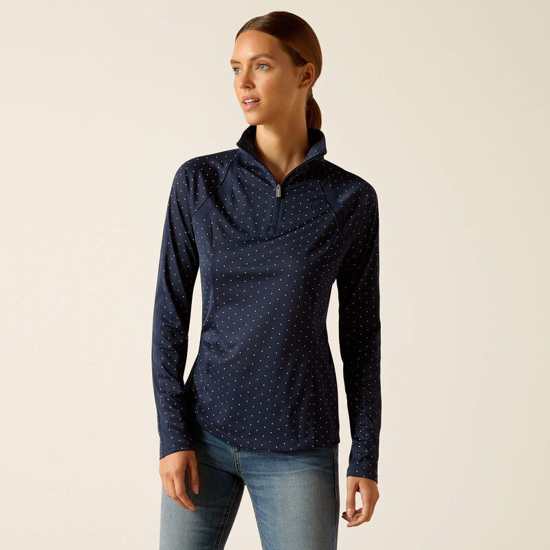Ariat Sunstopper 3.0 Damen Funktions-T-Shirt mit 1/4-Reißverschluss