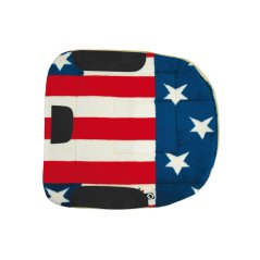 Westernová podsedlová deka Burioni BARREL NAVAJO USA vykrojená s pravým beránkem