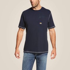 Pánské tričko Ariat Rebar Workman Navy