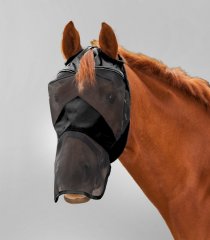 PREMIUM fly mask without ears- with nose protection