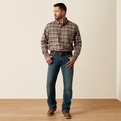 Pánská košile Ariat Rebar Flannel DuraStretch Work FIELD KHAKI