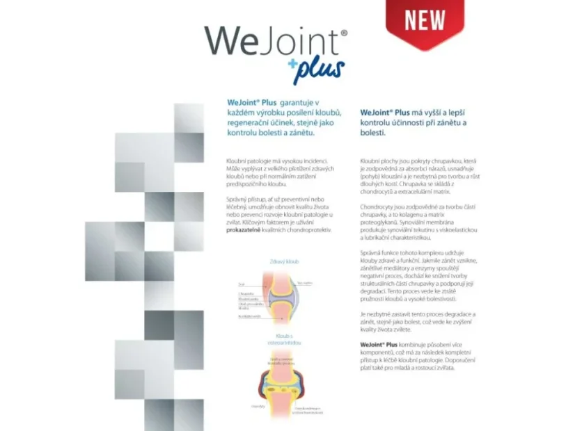 WEJOINT PLUS - Střední plemena 10 - 25kg - Komplexní kloubní výživa