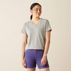 Dámské tričko Ariat Rebar Cotton Strong Standard V-Neck