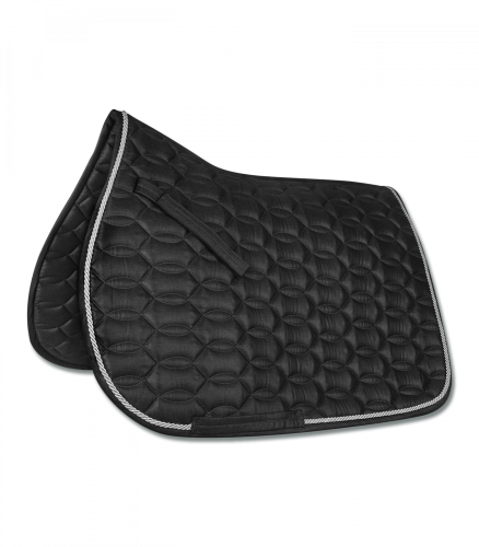 Saddle pad Ancona - Color: černá/stříbrná, Dimension: D