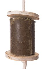 Závěsná, zdravá zábava z vojtěšky a březových koleček pro koně 100% přírodní, balení 1kg - 1 kus