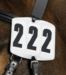 Head numbers, square, for bridle, with rubbers