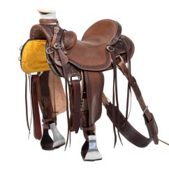 Westernové sedlo Pool's WADE WITH REAR CINCH AND KNIFE SHEATH