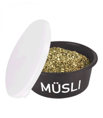 Muesli bowl with lid