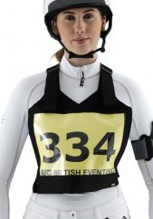 Jezdecká vesta se startovním číslem Premier Equine
