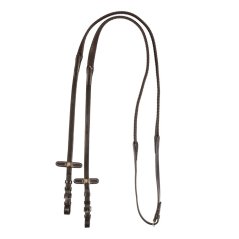 Leather reins with rubber grip EQUESTRO