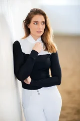 Women's Competition T-shirt Equestrian Stockholm Revenew Black Edition
