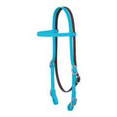 Westernová uzdečka Weaver Brahma Webb® Browband Headstall, Hurricane Blue