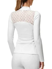 Women's Competition T-shirt Equestrian Stockholm Crystal Champion White