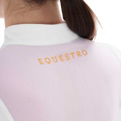 Women's Equestro racing t-shirt with mesh inserts