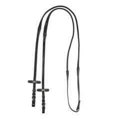 Leather reins with rubber grip EQUESTRO
