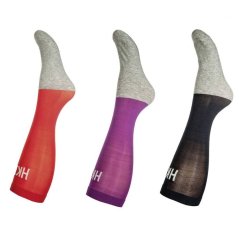 Dámské jezdecké podkolenky HKM Mikrobavlna Colour sada 3 páry - VÝPRODEJ