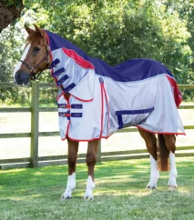 Síťová/ nepromokavá deka proti hmyzu s krčním dílem Premier Equine Buster Stay-Dry