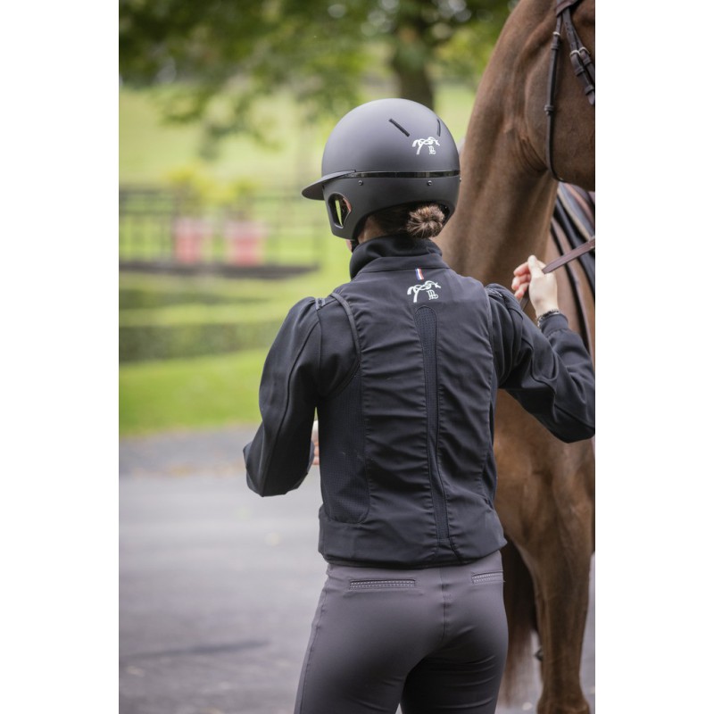 Jezdecká helma PENELOPE Long visor + výplň 58 a 59 M