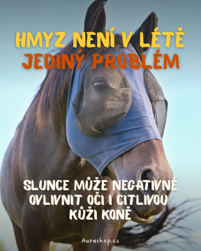 UV ochrana pro koně: proč nestačí jen maska proti hmyzu
