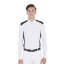 Pánské dvoubarevné slim fit polo s dlouhým rukávem