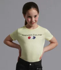 Dívčí bavlněné tričko Premier Equine Chiaro