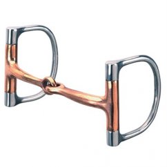 D WEAVER 5" Western Bit Copper Plated Mouth