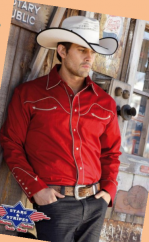 Westernová košile Jack červená