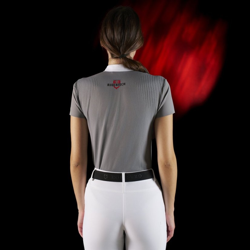 Equestro Ridertechnology Damen-Poloshirt mit Knöpfen