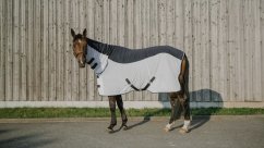 Síťová deka s plnými zády + krk Equitheme Flycool Combo