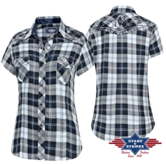 Damen-Westernhemd PASADENA BLUE SHORT