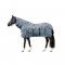 Síťová deka pro koně HKM s krčním dílem Zebra Aqua
