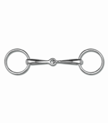 Pony water snaffle, stainless steel, solid