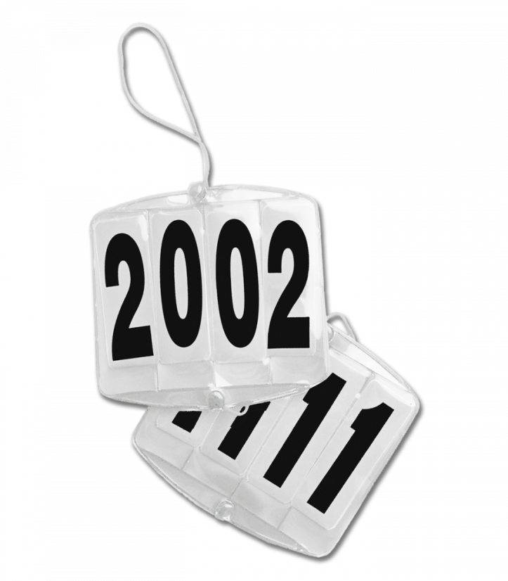 Kopfnummern 4-stellig, für Zaum, mit Gummis