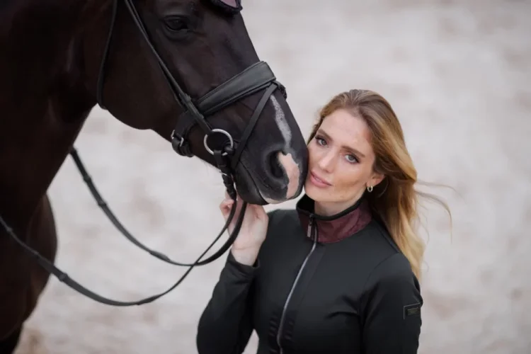 Women's jacket Equestrian Stockholm Mahogany glimmer
