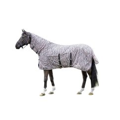 Síťová deka pro koně HKM s krčním dílem Zebra Rose