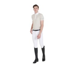 Equestro Herren-Slim-Fit-Polo-Shirt für Turniere classic