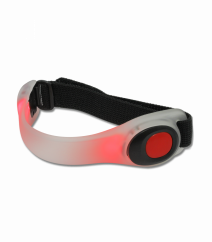 LED reflector bracelet, red