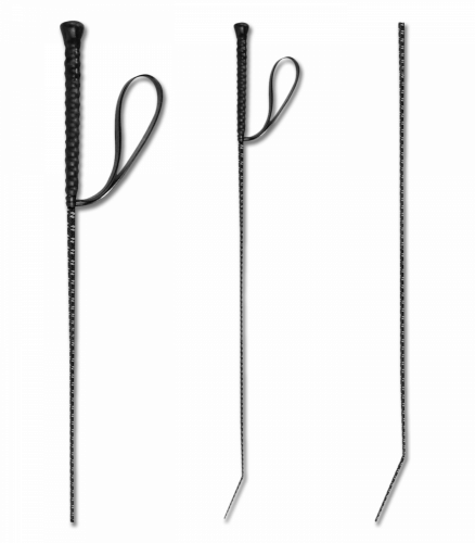 Reflexní bičík Waldhausen s poutkem 90 cm - Farba: černá