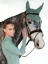 Čabraka na uši Equestrian Stockholm Modern Mint Green