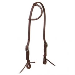 WEAVER Working Tack 5/8" western bridle with stainless steel fittings