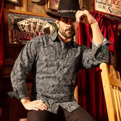 Herren-Westernhemd Stars & Stripes JOSHUA