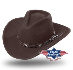 Westernový klobouk Dallas -  hnědý M