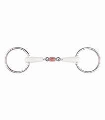 Water snaffle EQUIMOUTH double broken with copper roller