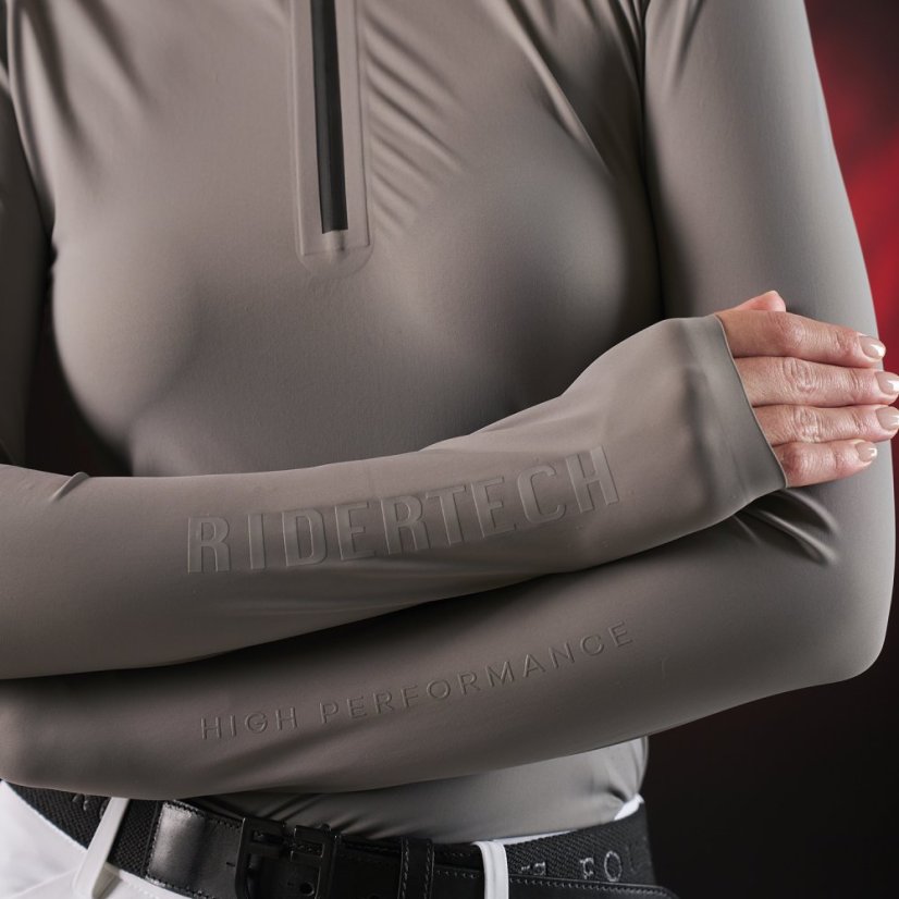 Equestro Ridertechnology women's zipped polo shirt