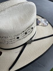 Westernový klobouk Ashton slaměný 52cm