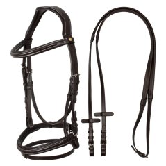 Raised and padded anatomical bridle EQUESTRO