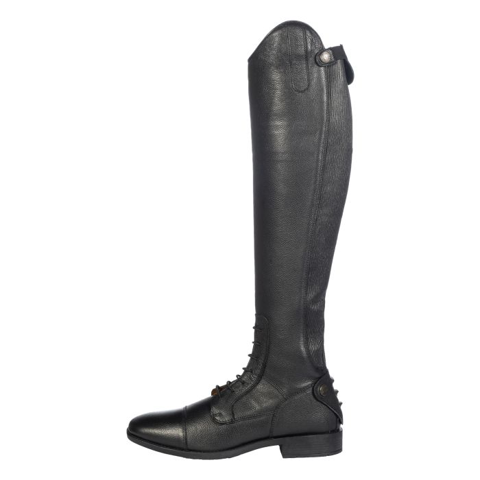 Kožené jezdecké boty HKM Titanium krátké/šířka S